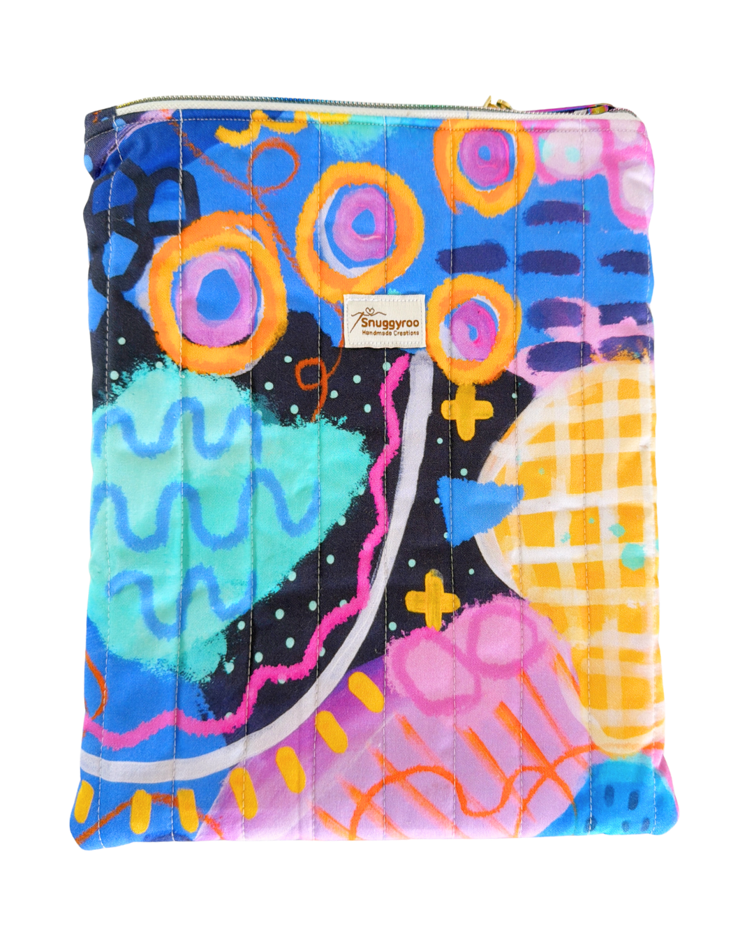 Book Sleeve – Blue Happy (Large)