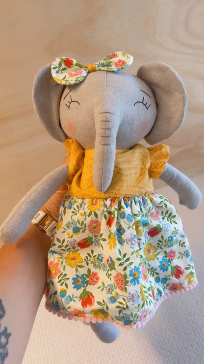 Elephant Doll - Yellow