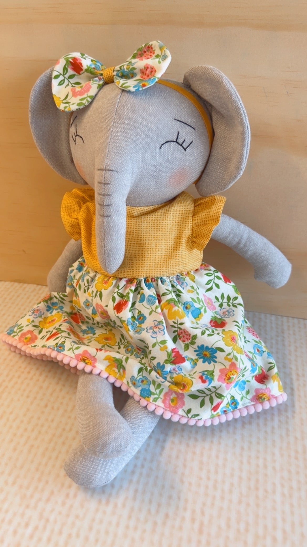 Elephant Doll - Yellow