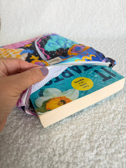 Book Sleeve – Blue Happy (Large)