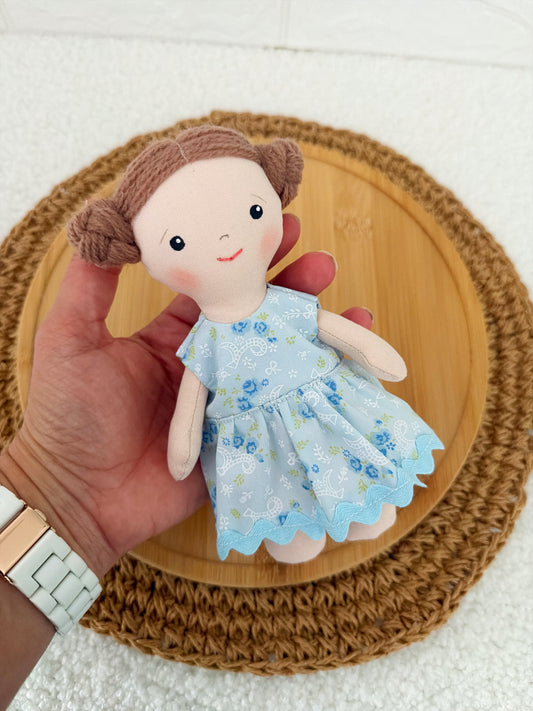 Pocket Doll - Bun Brown Hair