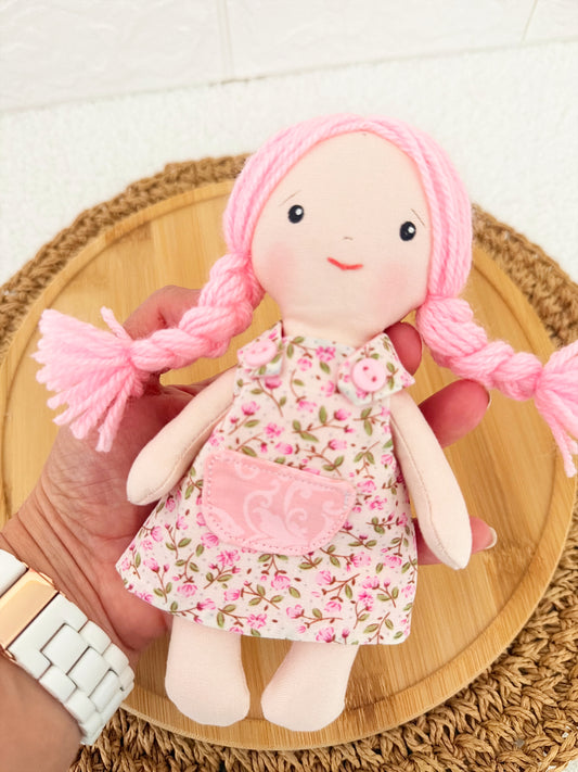 Pocket Doll - Pink Hair/Light Skin