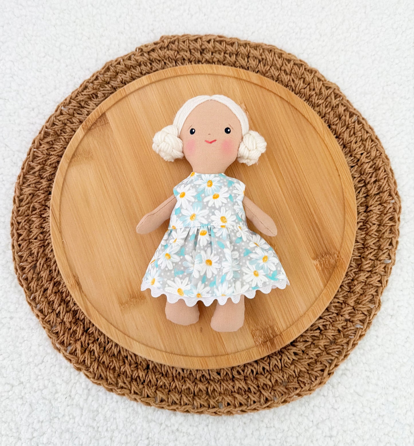 Pocket Doll - Bun White Hair